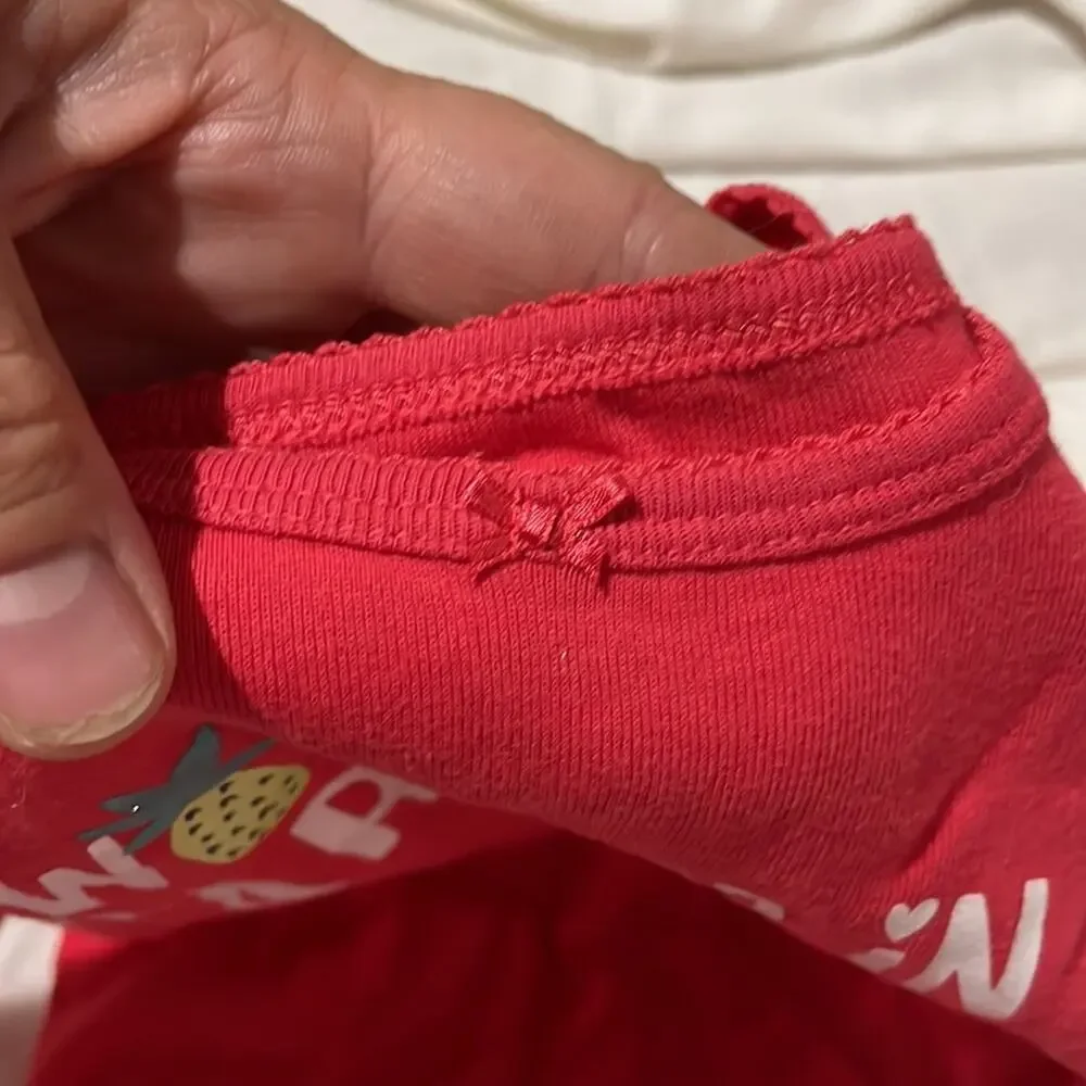 Carters 4t 💯 cotton short sleeve shorts pajamas euc woke up in paradise